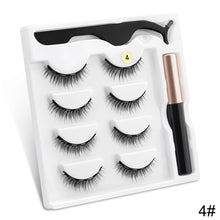 Carregar imagem no visualizador da galeria, Magnetic Eyelashes 3D Mink Eyelashes Magnetic Eyeliner Magnetic Lashes Short False Lashes Lasting Handmade Eyelash Makeup Tool
