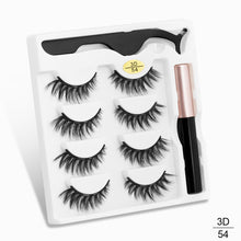 Carregar imagem no visualizador da galeria, Magnetic Eyelashes 3D Mink Eyelashes Magnetic Eyeliner Magnetic Lashes Short False Lashes Lasting Handmade Eyelash Makeup Tool
