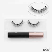 Carregar imagem no visualizador da galeria, Magnetic Eyelashes 3D Mink Eyelashes Magnetic Eyeliner Magnetic Lashes Short False Lashes Lasting Handmade Eyelash Makeup Tool
