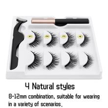 Carregar imagem no visualizador da galeria, Magnetic Eyelashes 3D Mink Eyelashes Magnetic Eyeliner Magnetic Lashes Short False Lashes Lasting Handmade Eyelash Makeup Tool
